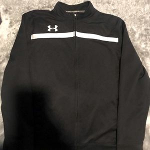 Boys UA Zip Up Hoodie…. Size L… Black